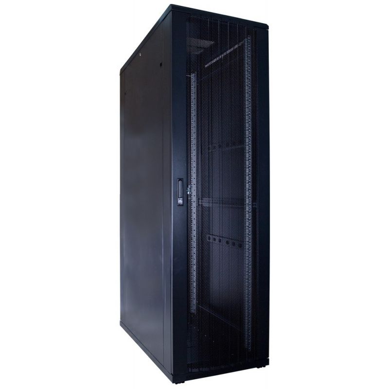 42 HE 19” Serverschrank, mit perforierter Fronttür (BxTxH) 600 x 1200 x 2000mm 