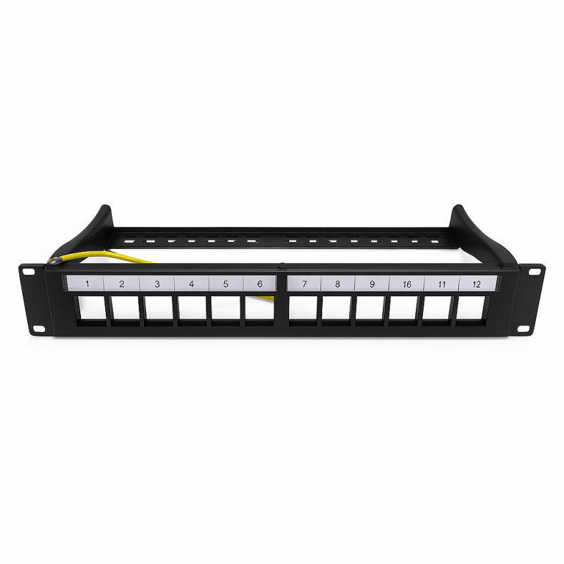 STP Keystone-Patchpanel, 12 Ports