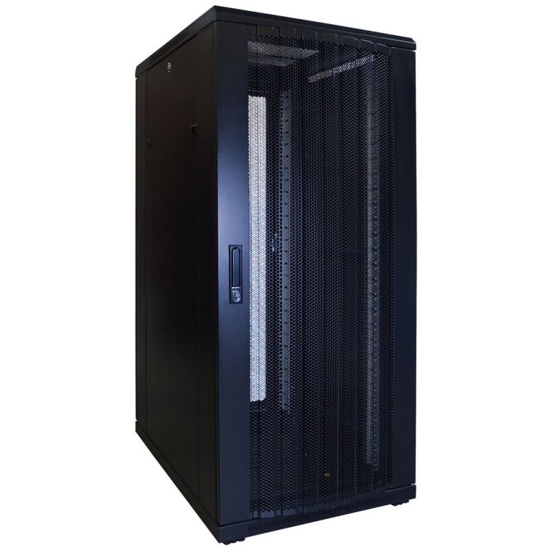 27 HE 19” Serverschrank, mit perforierter Fronttür (BxTxH) 600 x 800 x 1400mm 