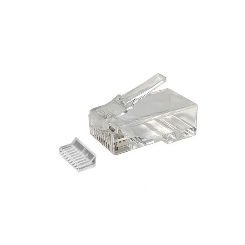 CAT6a Stecker RJ45 Ungeschirmt mit Hilfsück - für Starrleiter