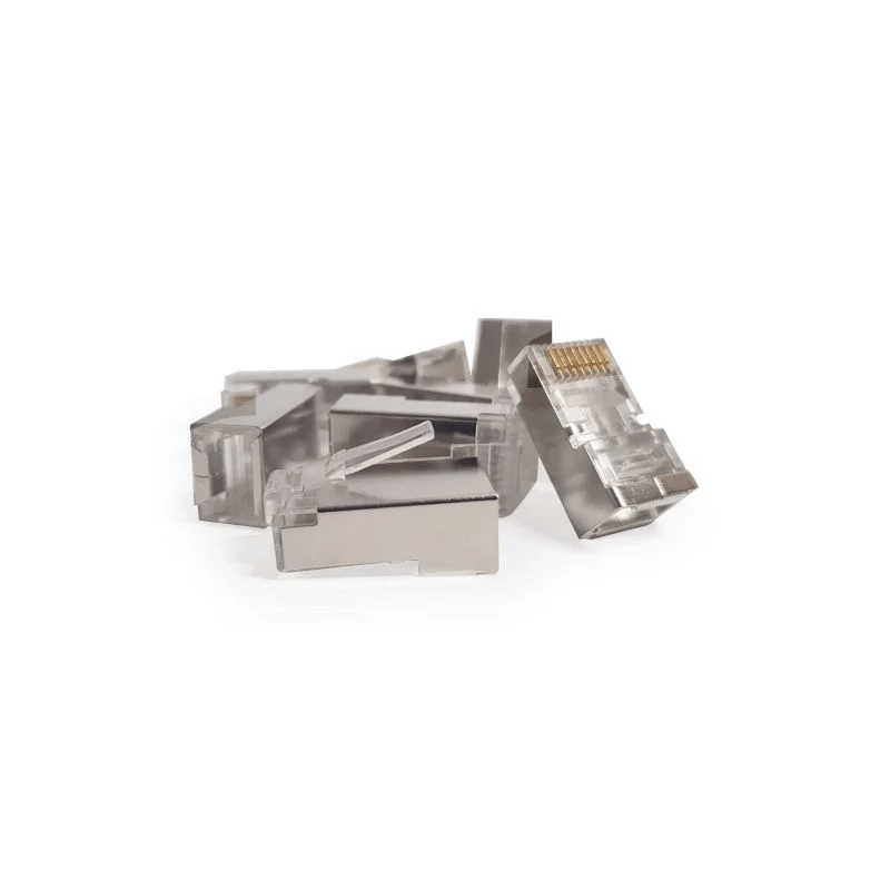 CAT6a Pass Through RJ45 Netzwerkstecker - geschirmt - für flexible Kabel 10 Stück