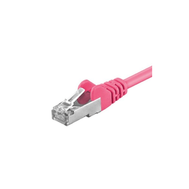 CAT 5e Netzwerkkabel F/UTP - 7,5 Meter - Roza