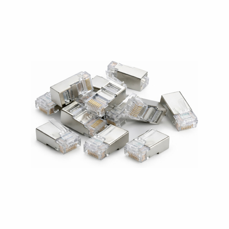 DANICOM FTP RJ45 CAT6 Netzwerkstecker - für flexible Kabel - 10 Stück