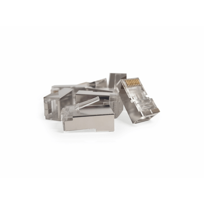 DANICOM SFTP RJ45 CAT6a Netzwerkstecker - für flexible Kabel - 10 Stück