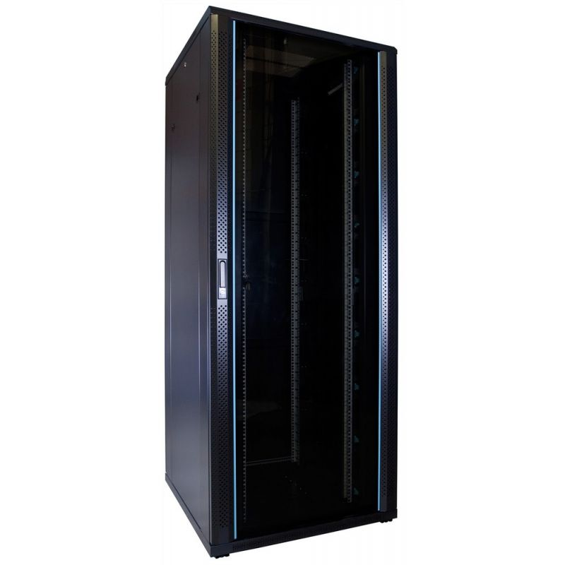 47 HE 19” Serverschrank, mit Glastür (BxTxH) 800 x 800 x 2200mm 