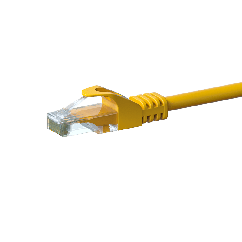 CAT 6 Netzwerkkabel U/UTP - 2 Meter - Gelb - CCA