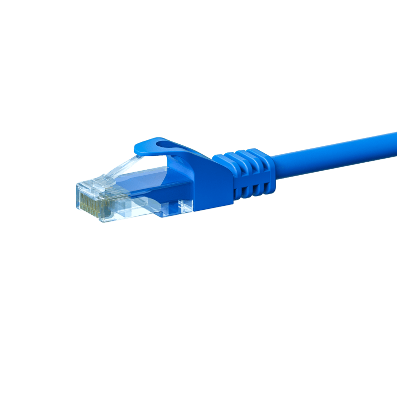 CAT5e Netzwerkkabel, U/UTP, 2 meter, Blau, 100% Kupfer