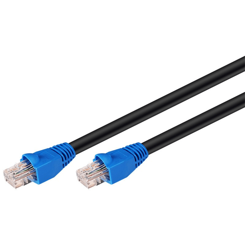 DANICOM CAT6 Kabel für den Aussenbereich UTP – 15 Meter – Schwarz 100% Kupfer