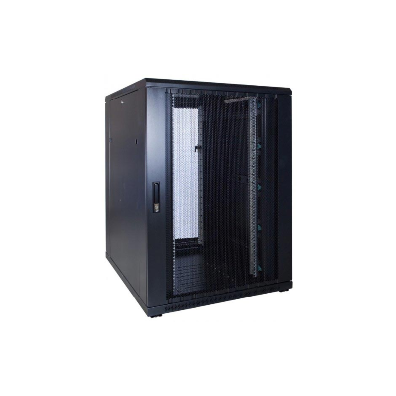 22 HE 19” Serverschrank, mit perforierter Fronttür (BxTxH) 800 x 1200 x 1200mm