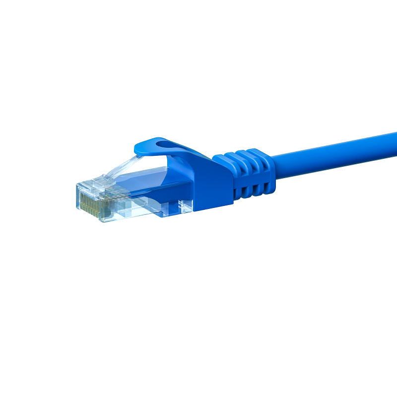 CAT5e Netzwerkkabel, U/UTP, 15 meter, Blau, 100% Kupfer