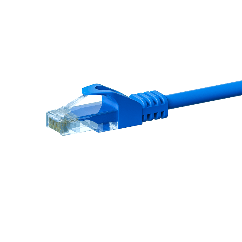 CAT5e Netzwerkkabel, U/UTP, 50 Meter, Blau, 100% Kupfer