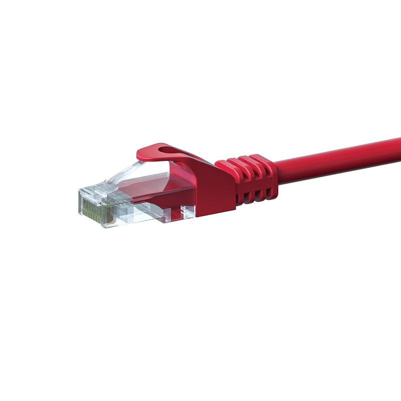 CAT5e Netzwerkkabel, U/UTP, 20 meter, Rot, 100% Kupfer