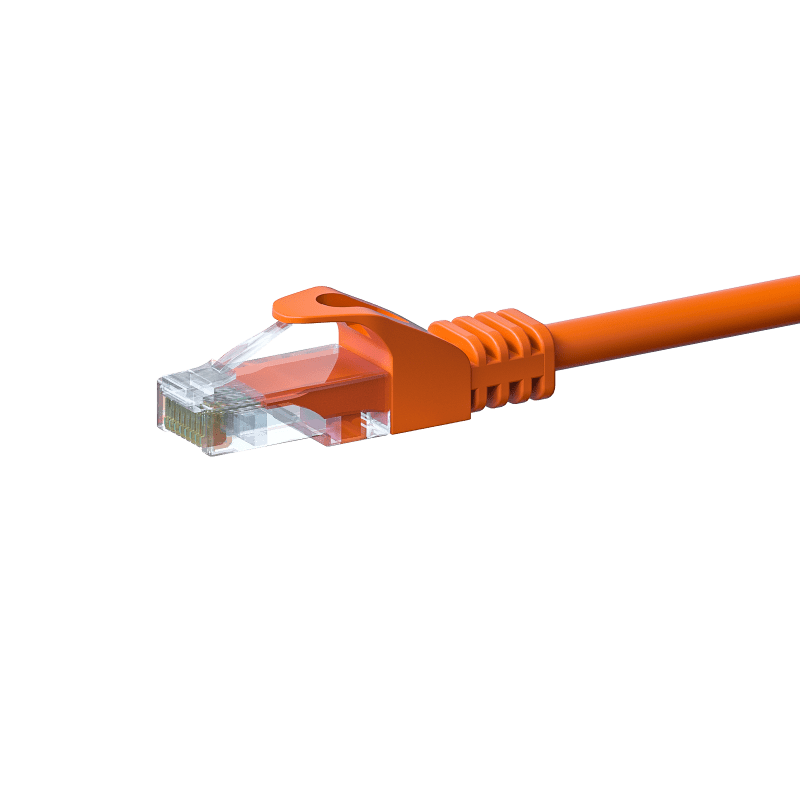 CAT5e Netzwerkkabel, U/UTP, 3 meter, Orange, 100% Kupfer