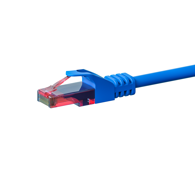 CAT6 Netzwerkkabel, U/UTP, 30 meter, Blau, 100% Kupfer