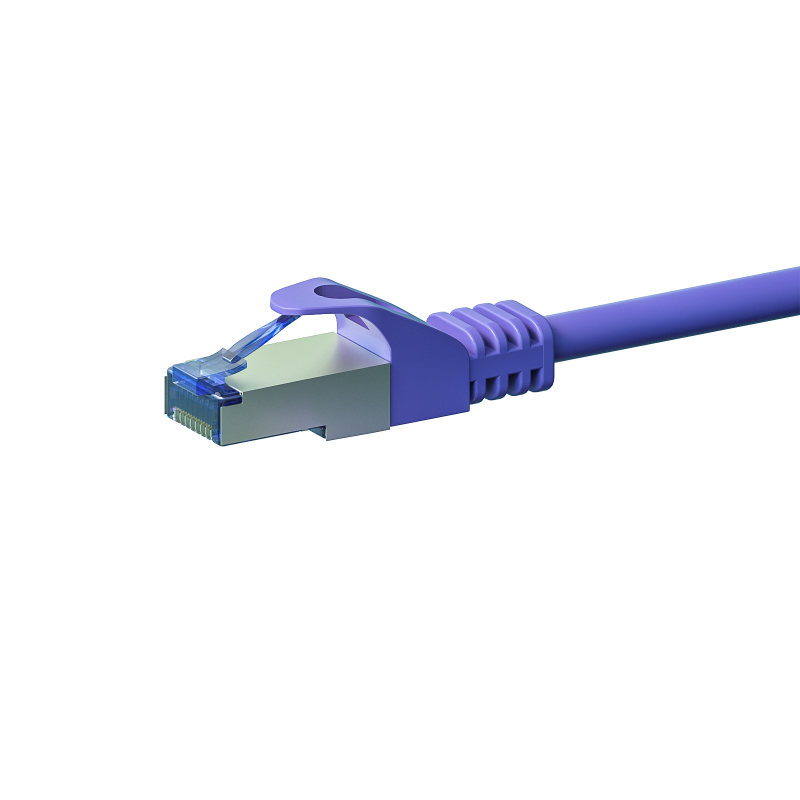 CAT 6a Netzwerkkabel LSOH - S/FTP - 50 Meter - Violet