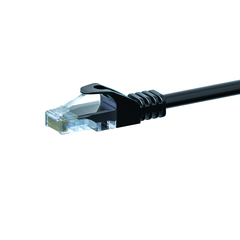 CAT 5e Netzwerkkabel U/UTP – 20 Meter -  Schwarz - CCA