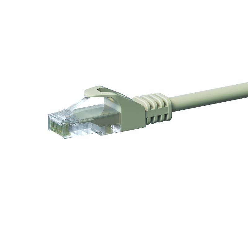 CAT 5e Netzwerkkabel U/UTP – 1 Meter -  Grau - CCA