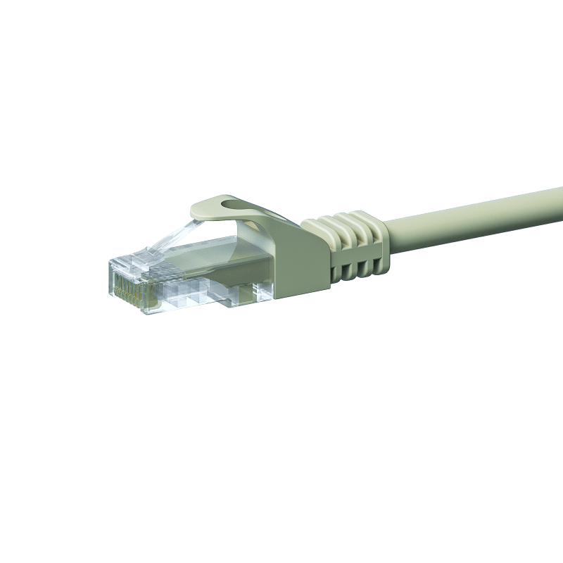 CAT 5e Netzwerkkabel U/UTP – 15 Meter -  Grau - CCA