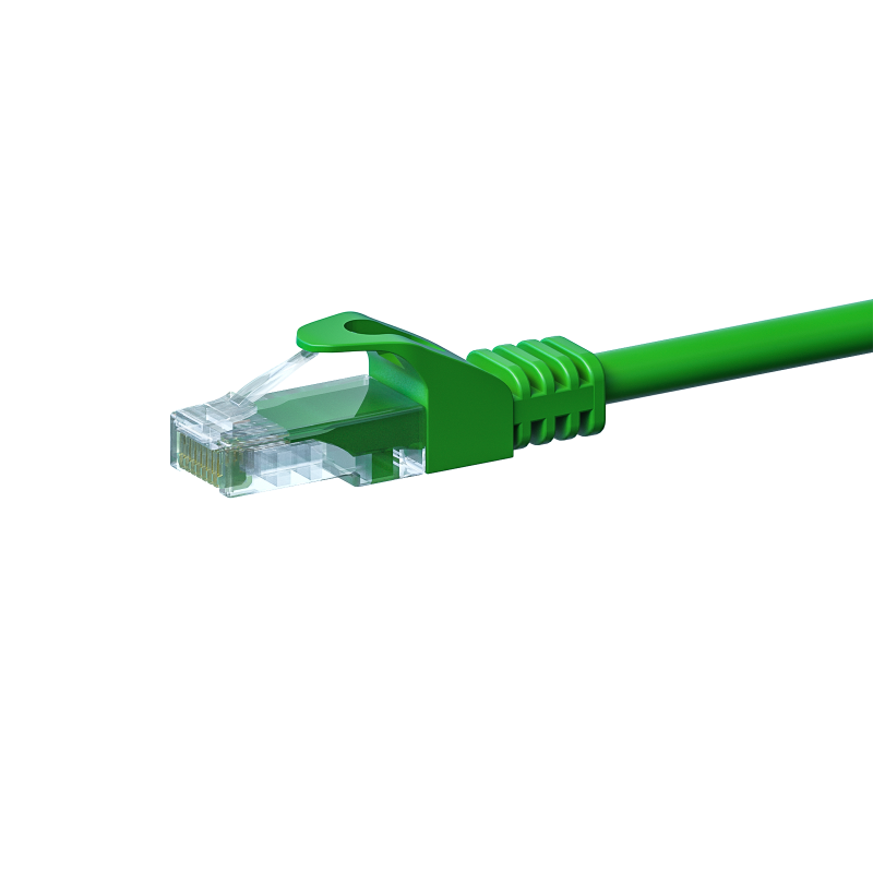 CAT 5e Netzwerkkabel U/UTP – 0.50 Meter -  Grün - CCA