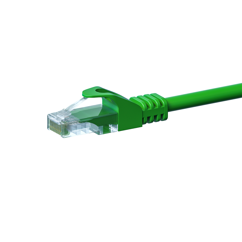 CAT 5e Netzwerkkabel U/UTP – 1 Meter -  Grün - CCA