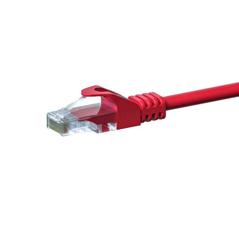 CAT 5e Netzwerkkabel U/UTP – 5 Meter -  Rot - CCA