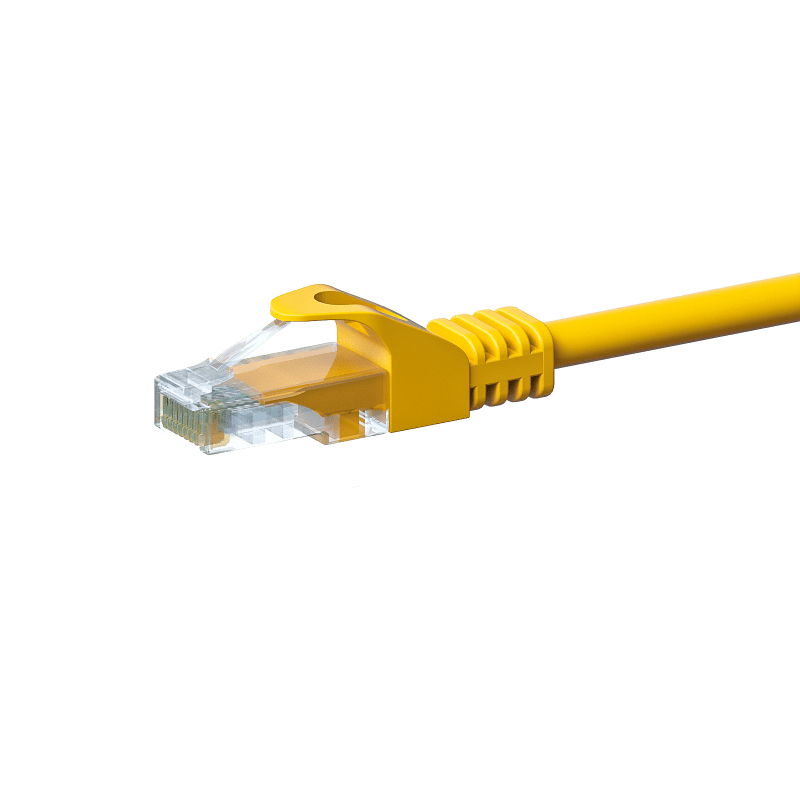 CAT 5e Netzwerkkabel U/UTP – 2 Meter -  Gelb - CCA