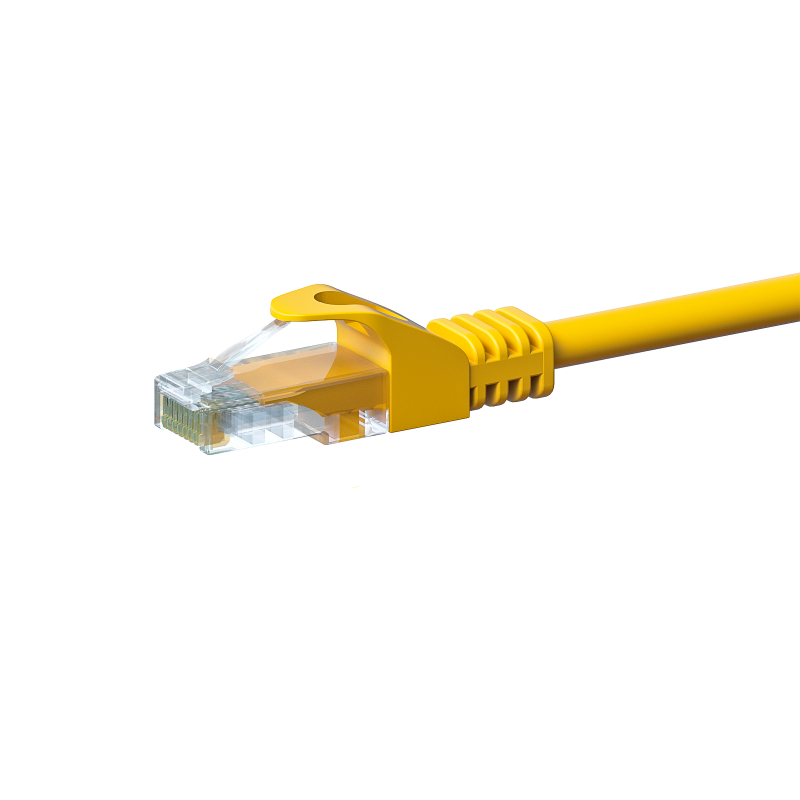 CAT 5e Netzwerkkabel U/UTP – 3 Meter -  Gelb - CCA