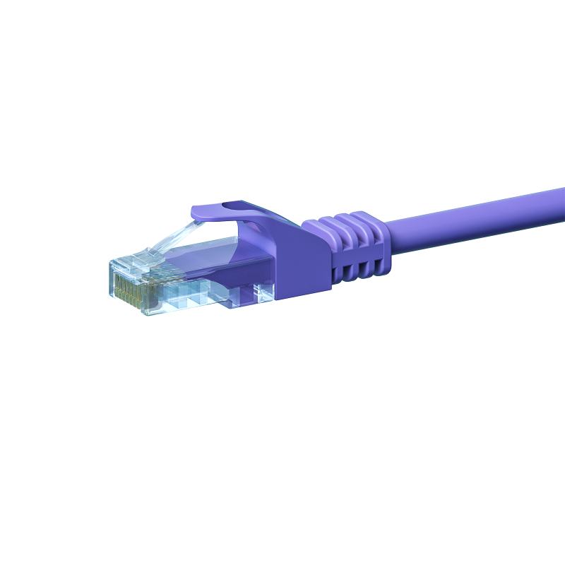 CAT 5e Netzwerkkabel U/UTP – 1 Meter -  Violett - CCA