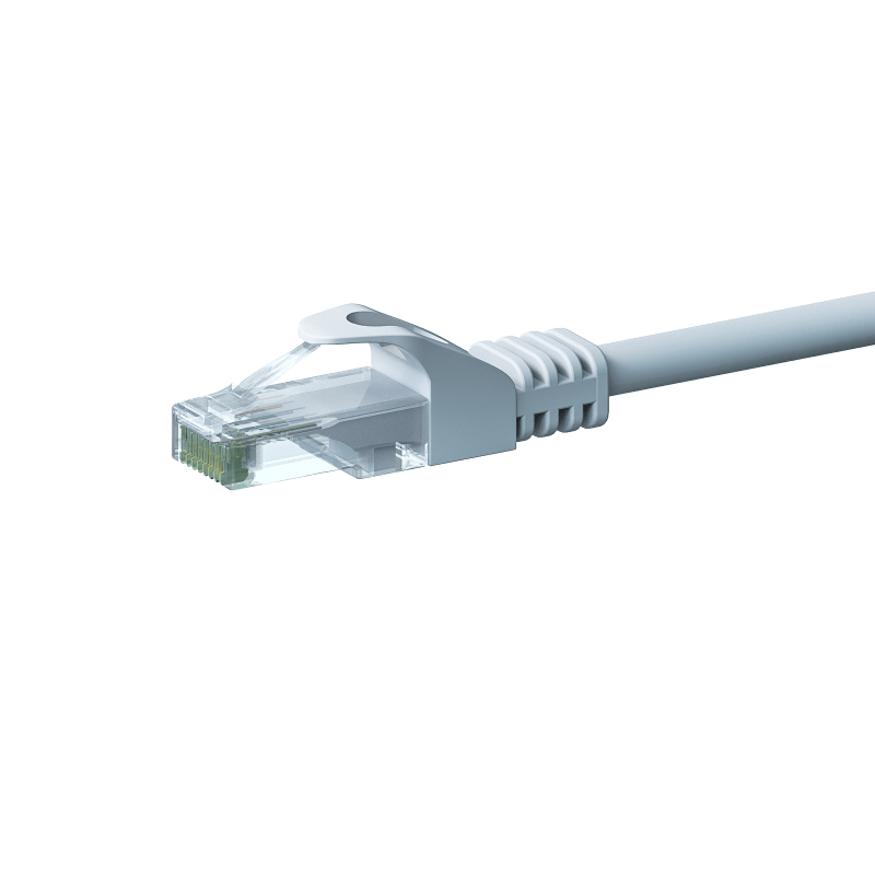 CAT 6 Netzwerkkabel U/UTP - 0,50 Meter - Weiß - CCA