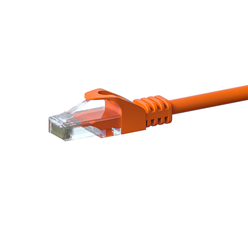 CAT 6 Netzwerkkabel U/UTP - 2 Meter - Orange - CCA
