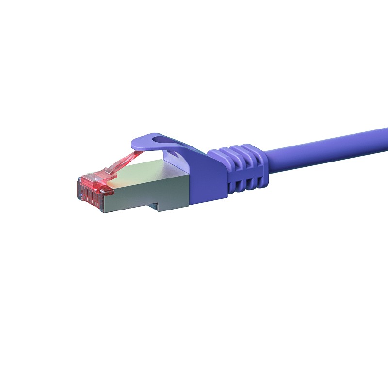 CAT 6 Netzwerkkabel LSOH - S/FTP - 0,25 Meter - Violett