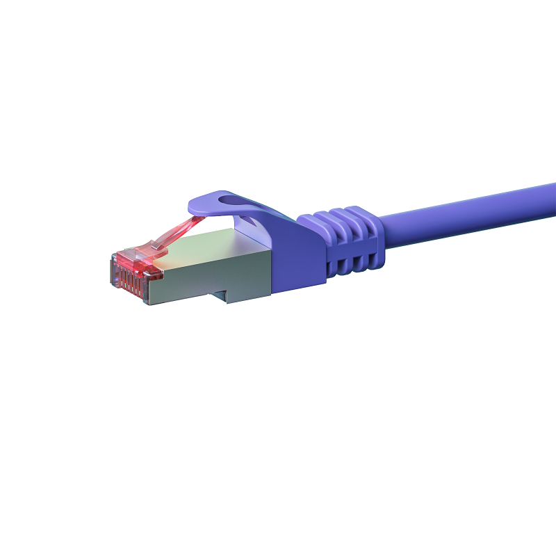 CAT 6 Netzwerkkabel LSOH - S/FTP - 7,50 Meter - Violett 