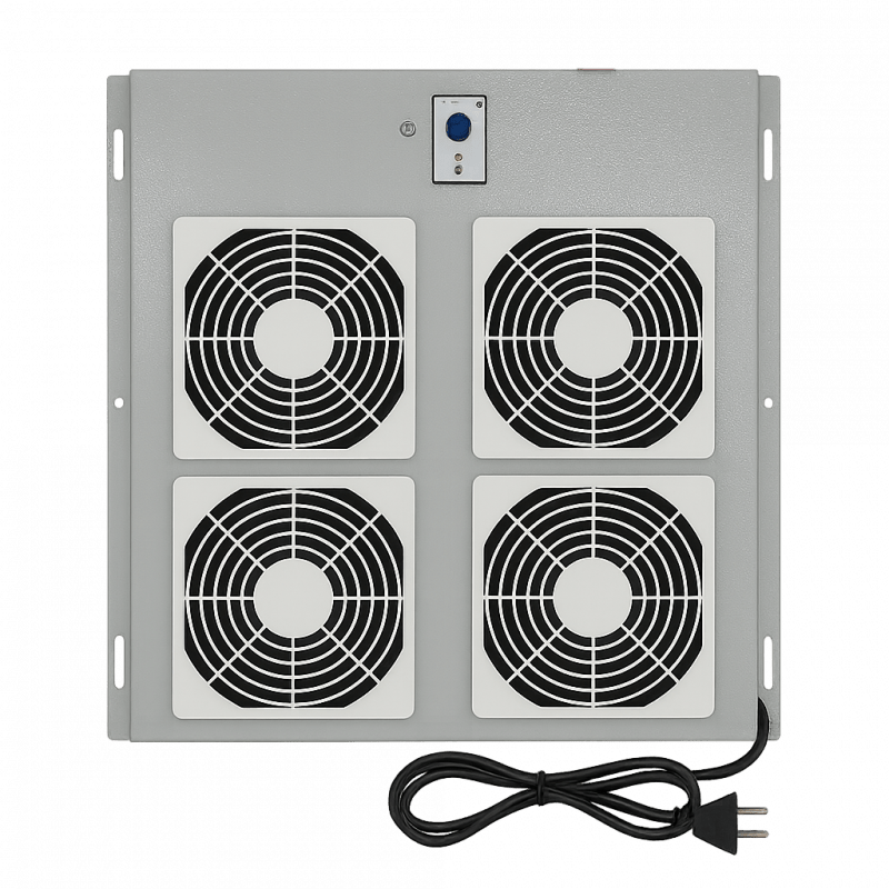 Belüftungseinheit mit 4 Ventilatoren und Thermostat für Outdoor Netzwerkschränken