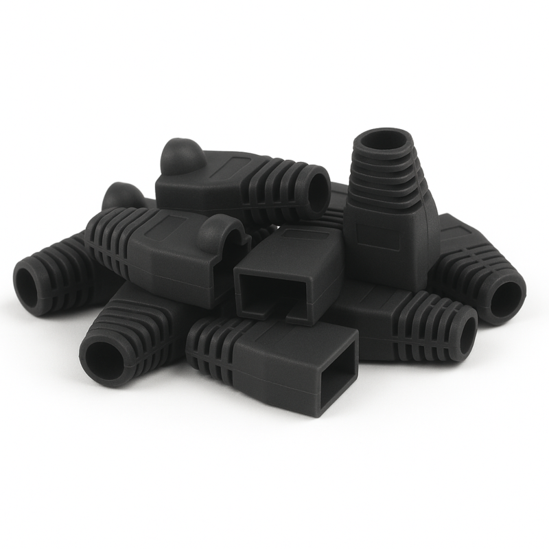 DANICOM RJ45 Tule Schwarz - 10 Stück