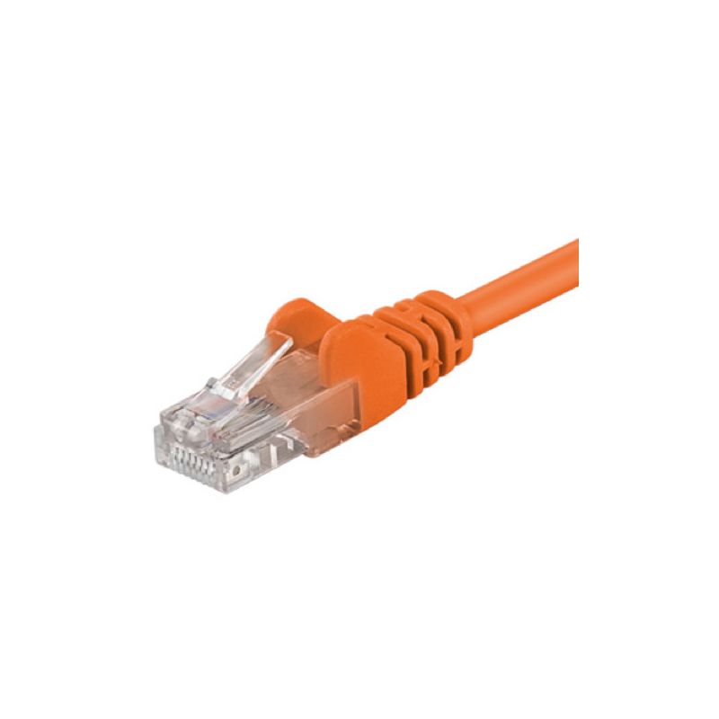 CAT 5e Netzwerkkabel U/UTP – 15 Meter -  Orange - CCA
