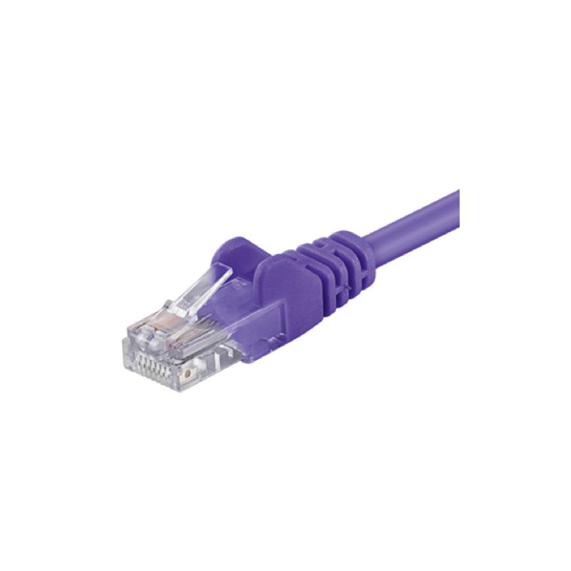 CAT 5e Netzwerkkabel U/UTP – 2 Meter -  Violett - CCA