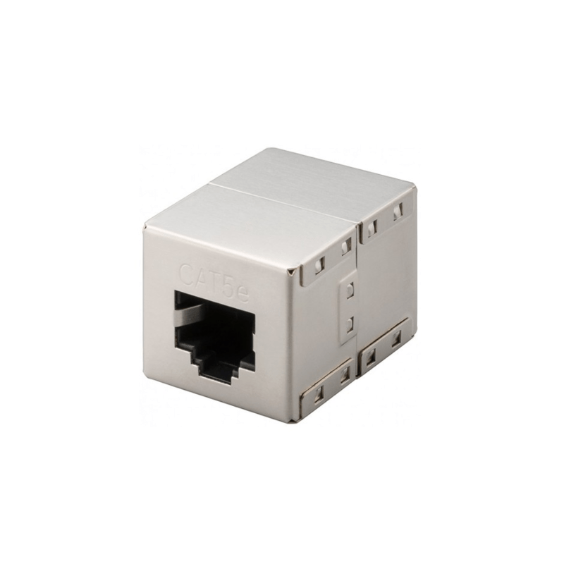 Patchkabelkupplung CAT 5e – 2xRJ45 Buchse – geschirmt 