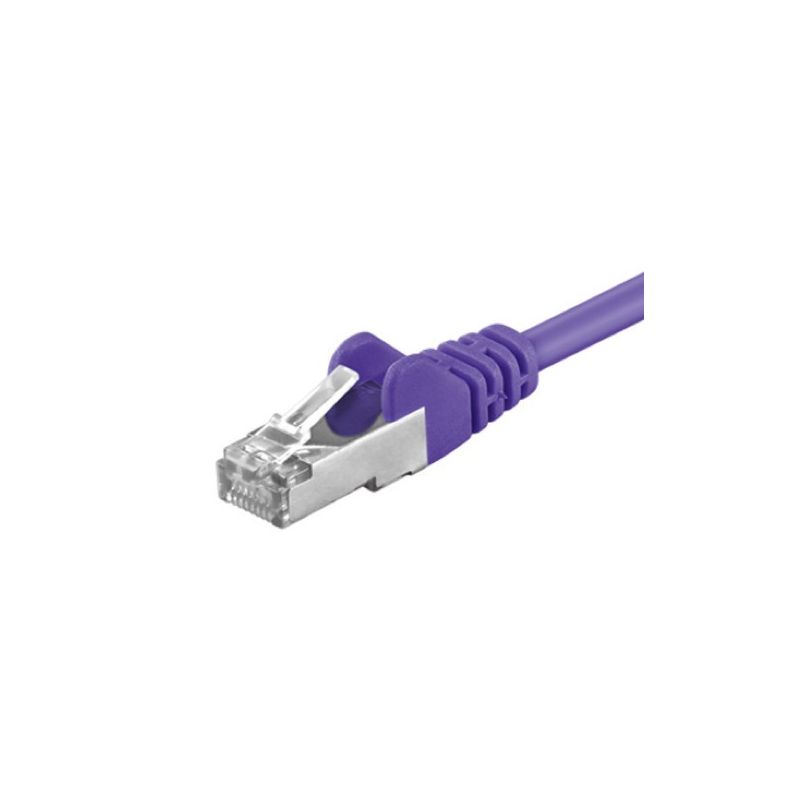 CAT 5e Netzwerkkabel F/UTP – 0,25 Meter -  Violett