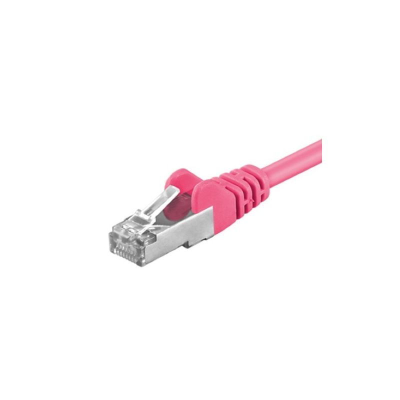 CAT 5e Netzwerkkabel F/UTP – 1 Meter -  Rosa