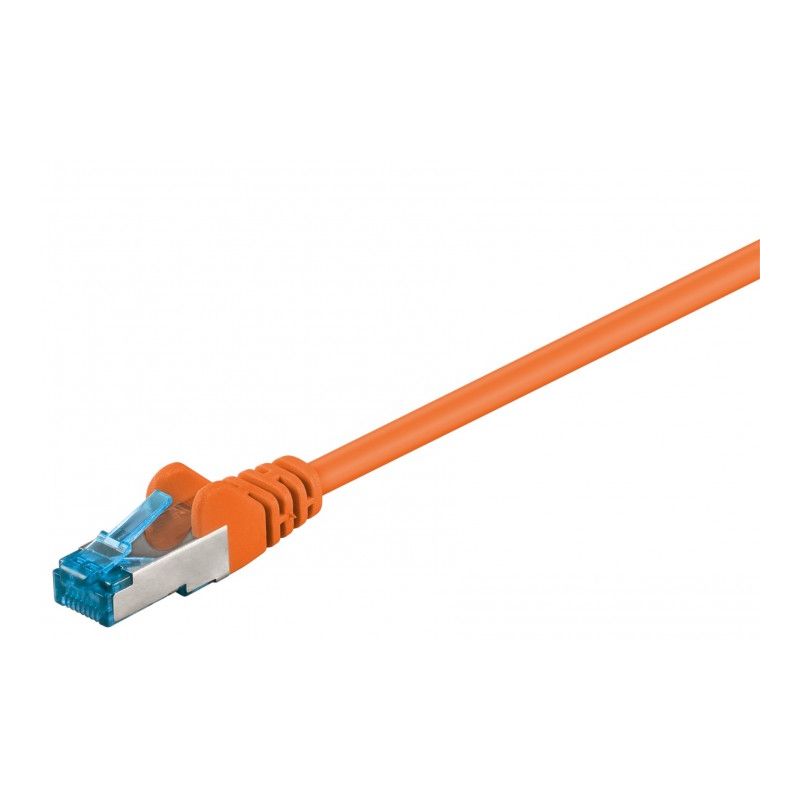 CAT 6a Netzwerkkabel LSOH - S/FTP - 0,25 Meter - Orange