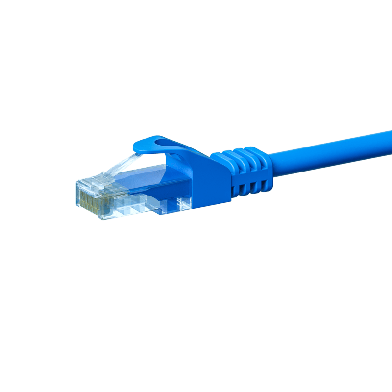CAT 5e Netzwerkkabel U/UTP – 2 Meter -  Blau - CCA