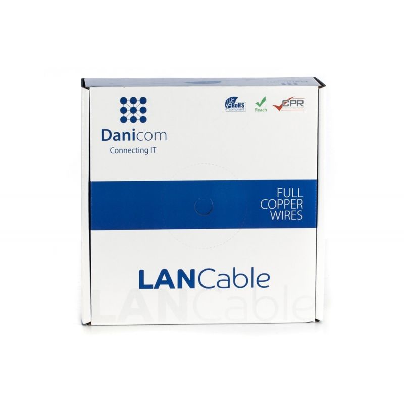 DANICOM CAT6A S/FTP 50m Starrleiter - LSZH (Eca)