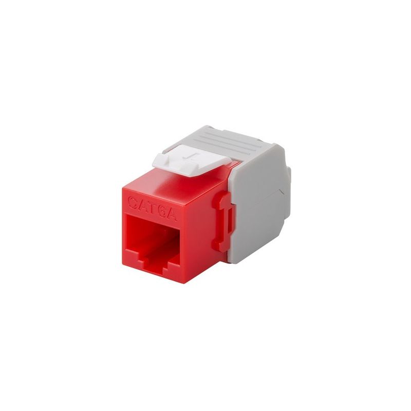 CAT6a UTP Keystone Netzwerkstecker - Toolles - Rot