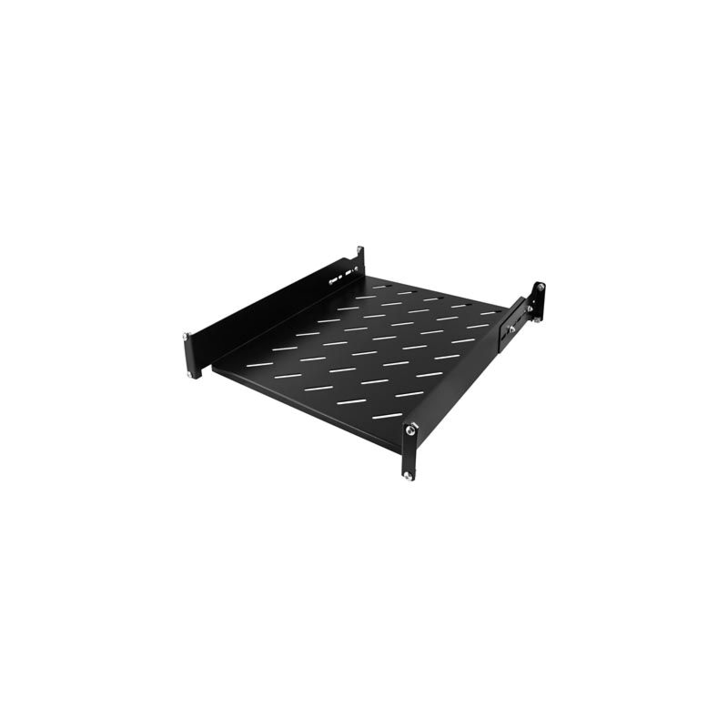 2U verstellbarer Fachboden, 19-Zoll, 550–680 mm Tiefe
