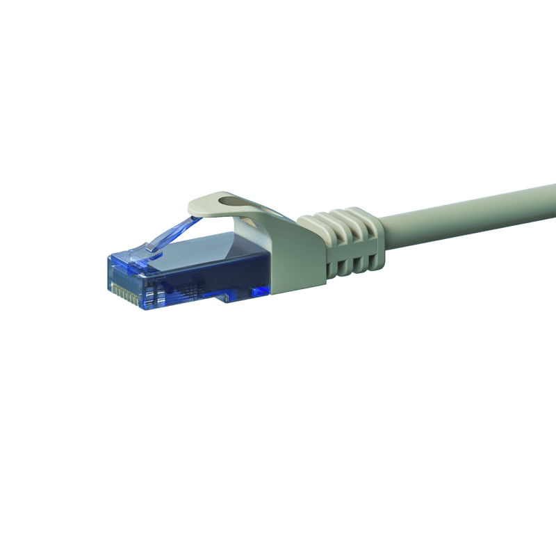 CAT6a Netzwerkkabel 100% Kupfer - U/UTP - 2 Meter - Grau
