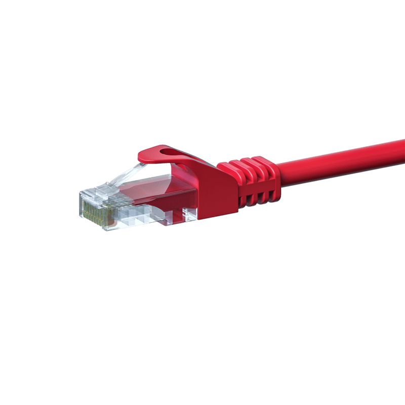 CAT 5e Netzwerkkabel U/UTP – 2 Meter -  Rot - CCA