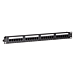 CAT 6, UTP Netzwerk- Patchpanel, 19”, 24-fach.